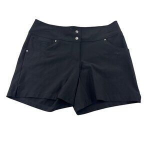 Slazenger Women's Golf Shorts Size 2 Black Polyester Spandex Blend